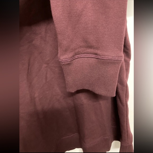 Flag & Anthem Mens Sweater Pullover Medium Maroon Snap Button Mid-Weight NWT - Picture 10 of 13